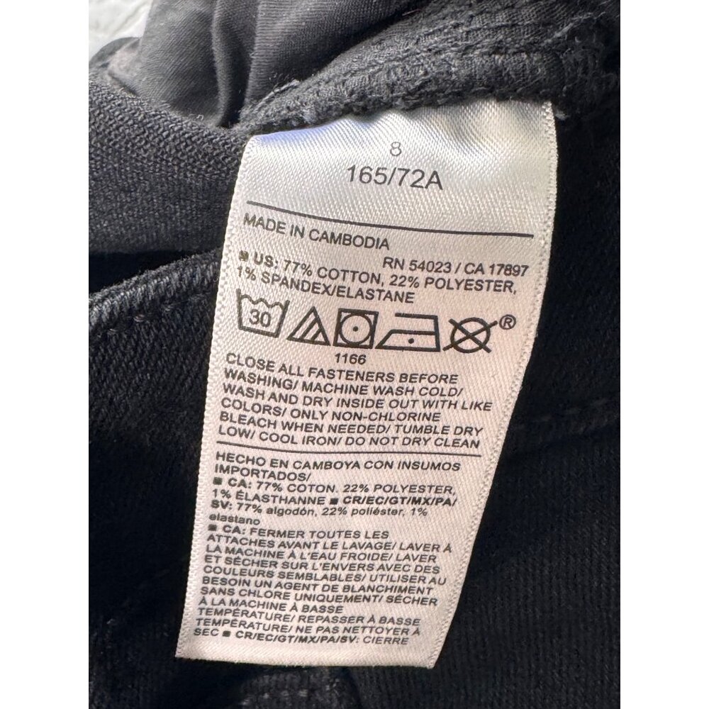 NWOT Old Navy High Rise Wow Straight Leg Black Casual Womens Jeans SZ 8 - Picture 5 of 7